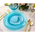 thumbnail image 3 of " OCCASIONS " 240 Plates Pack,(120 Guests) Premium Wedding Party Disposable Plastic Plates Set -120 x 10'' Dinner + 120 x 7'' Salad / Dessert (Belize, Aqua), 3 of 8