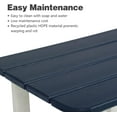 thumbnail image 3 of Wubio 19'' Adirondack Side Table, Rectangular HDPE End Table, Weather Resistant and Easy Maintenance, Navy Blue, 3 of 17