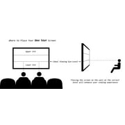 STR-169120-G Silver Ticket, 120 Diagonal, 16:9 Cinema Format, 4K Ultra HD Ready, HDTV (6 Piece Fixed Frame) Projector Screen, Grey Material