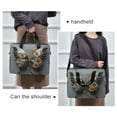 thumbnail image 6 of 16" Laptop Briefcase for Work Travel Laptop Shoulder Bag Carrying Handbag Laptop Case Silver and Black Butterfly, 6 of 8
