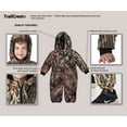 thumbnail image 2 of TrailCrest Toddler Mossy Oak Snowsuits Overalls Waterproof Jumpsuits Snowboarding, 3T, Bottomland Camo, 2 of 7