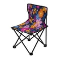 thumbnail image 2 of 600D Oxford Camping Chair Portable Foldable Chair Supports 220 lbs for Picnic, Fishing, Backpacking Vividly Colored Flowers, 2 of 8