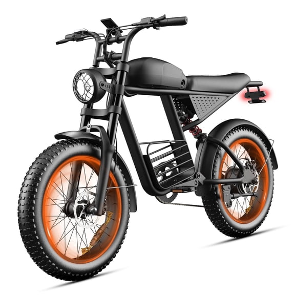 Electric Bike for Adults,750W Motor 1500W Peak,Top Speed 30MPH, Max 55miles,20"×4.0" Fat Tires,48V 16.8Ah Battery,UL 2849,Fit for 18