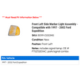 thumbnail image 2 of Front Left Side Marker Light Assembly - Compatible with 1997 - 2002 Ford Expedition 1998 1999 2000 2001, 2 of 2