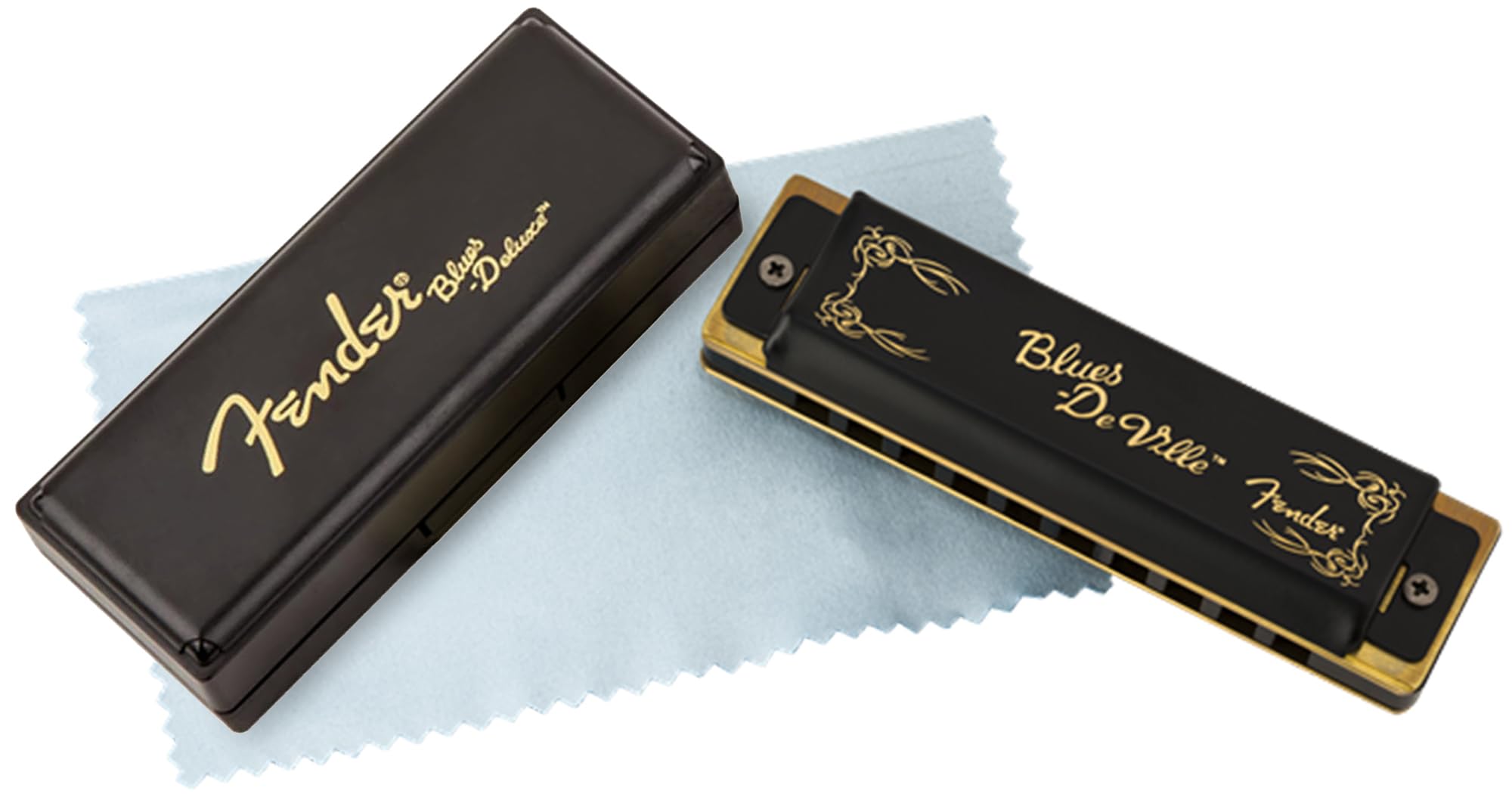 Fender Blues DeVille Harmonica - Key of B Flat w/ Austin Bazaar Instructional Manual