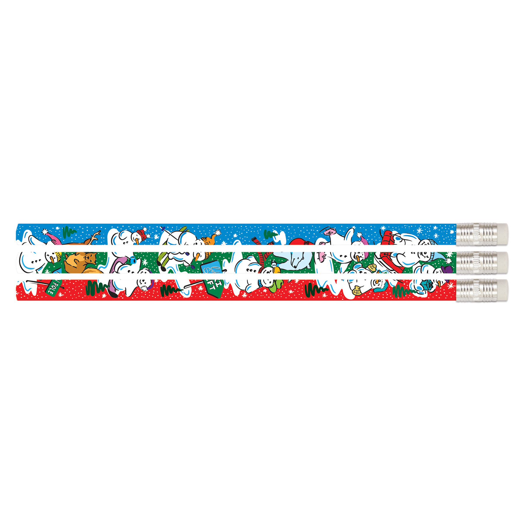 Musgrave Pencil Company Snowman Country Pencil, 12 Per Pack, 12 Packs