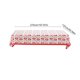 thumbnail image 3 of Aooww Valentines Tablecloth，Red Heart Table Cloth，Washable Easy Care Reusable Table Cover，Anniversary Party Table Decoration for Dining Party,B, 3 of 6
