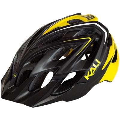 Sonic Helmet - Kali Protectives Chakra Plus Helmet Sonic Matte Black/Yellow, Xs/S