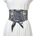 thumbnail image 1 of Cinturón Ancho Retro Para Mujer 2021, Cinturones Anchos Con Estampado De Encaje Para Mujer, Cinturón Con Cordones Transparentes Para Fiestas De Graduación, Ceremonias Methold AP007120-01, 1 of 6