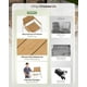 thumbnail image 4 of Juego de 2 sillas de comedor Oasbira HDPS para exteriores, color blanco y teca, 4 of 7