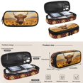 thumbnail image 5 of KUIFORTI Sunflower Cow Backpack with Lunchbox, 4Pcs Kids School Bag Set for Elementary Primary Middle School, Cute Boys Girls Bookbag with Pencil Case Back to School Supplies Gifts, 5 of 7