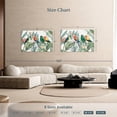 thumbnail image 4 of Elephant Stock Tropical Safari Parrots Wall Art - Horizontal Canvas Wall Art - Lobby Wall Decor - Animal Canvas - Green And Blue Decor - 48" x 32", 4 of 8