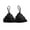 Black, variant on Women Bra Non Wire Ring Lace Thin Sling Triangle Cup Breast Wrap Underwear