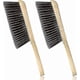 thumbnail image 1 of 2-Pack Wooden Handle Brushes for Fireplace and Bench Cleaning, Natural Horse Hair Bristles, Brown, 1 of 4