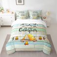 thumbnail image 2 of YST Rustic Farmhouse Wooden Theme 7-Piece Bedding Set, Happy Camping Comforter Set, King, 2 of 5