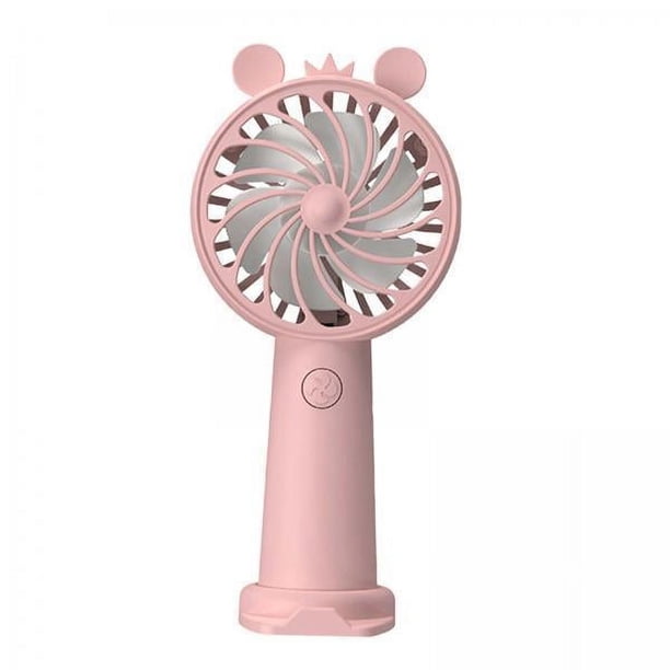 4x Ventilador Personal Ventilador de Escritorio con Soporte para Teléfono Potente, Ligero, Bajo Ruido, Recargable Por USB, Mini Ventilador Portátil Pa 4 piezas
