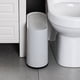 thumbnail image 5 of Bote de basura delgado Injueey blanco para dormitorio Higiene, 5 of 6