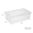 thumbnail image 2 of Clear Shoe Boxes 12 Pcs Plastic Storage Bins with Latching Lid Rectangular Storage Boxes Durable See-Through Lidded Shoe Boxes for Art Supplies and Home Clear, 2 of 5