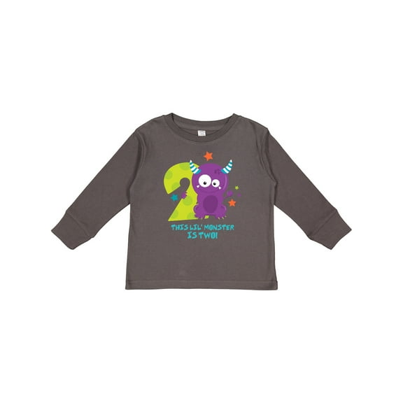 Inktastic Monster 2nd Birthday Boys or Girls Long Sleeve Toddler T-Shirt