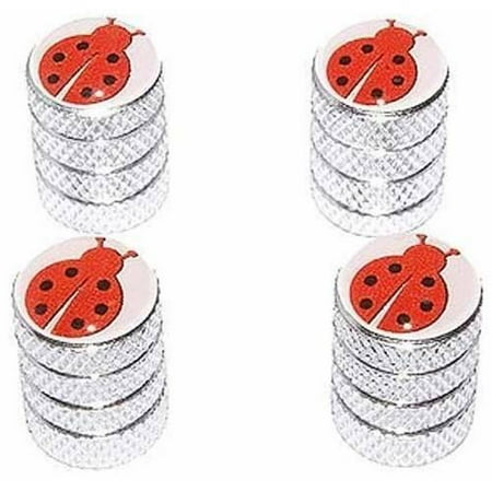 - Ladybug Lady Bug Tire Rim Wheel Aluminum Valve Stem Caps, Multiple Colors