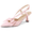 Pink, variant on RONILURN Women's Kitten Heels Slingback Low Heel Bow Dress Shoes Closed Toe Pumps Pointed Toe Shoes for Bridal Wedding Party