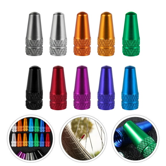 Worgeous Bike Valve Cap Set of 30pcs Aluminum Alloy Dust Covers for Bike Prevent Leakage and Extend Tire Life