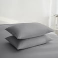 thumbnail image 6 of IR Imperial Rooms 3 Piece Queen Duvet Cover Washable Solid Soft Microfiber Button Closer Gray Color All-Season, 6 of 6
