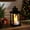 Black BK C, variant on Naittoop Vintage Lanterns LED Candle Small Lanterns Decor Indoor Outdoor Light Ornament,Farmhouse Lamp for Bedroom, Living Room, Dining Table, Kitchen Black 6.5 in