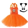 thumbnail image 5 of Faraee Tutu Dress for Girls Sparkly Sequin Tulle Princess Birthday Party Halloween Outfit Toddler Black Cat Costume, 5 of 7