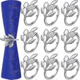 thumbnail image 1 of Napkin Rings,24 Pieces Napkin Rings Leaf Napkin Ring Holders Christmas Napkins, 1 of 1