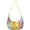 Pineapple-5, variant on Pineapple Nylon Crescent Bag for Women Men Trendy, Medium Crossbody Dumpling Bags with Adjustable Strap Lightweight Travel Shoulder Tote Half Moon Hobo Bag