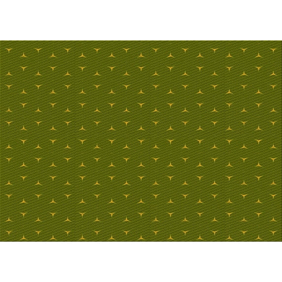 Ahgly Company Indoor Rectangle Patterned Olive Green Area Rugs, 3' x 5'