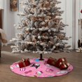 thumbnail image 4 of Yiaed Sanrio Pattern Christmas Tree Skirt Farmhouse Christmas Decorations Snowman Xmas Tree Skirt Tree Mat for Holiday Party Decor-36", 4 of 6