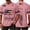 Pink #34, variant on Vamuko 250th Anniversary Tees Men American Flag Short Sleeve 1776 Shirt Usa Flag Graphic Loose Shirts 4th Of July Moisture Wicking Tshirts Red M