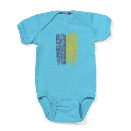 

CafePress - Vintage Ukraine Flag Retro Ukrainian Fla Body Suit - Cute Infant Bodysuit Baby Romper