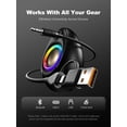 thumbnail image 4 of Bluedee Computer Speakers with Subwoofer, 2.1 PC Speakers with Deep Bass and 80W  Power, Adapter Powered, Bluetooth 5.4 & USB/USB-C/AUX-in, RGB Desktop Speakers for Computer, Laptop, Monitor, 4 of 7