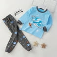 thumbnail image 2 of Toddler Boys Outfit Sets Fall Girls Soft Pajamas Cartoon Prints Long Sleeve Kid Sleepwear Clothing Sets Size 2-3T, 2 of 4