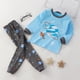 thumbnail image 2 of Gibobby Conjunto de leggings para bebés y niñas Pijamas suaves para niñas y niños pequeños, conjuntos de ropa de dormir de manga larga para niños(Azul celeste,6-12 Months), 2 of 4