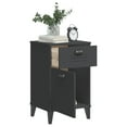 thumbnail image 2 of vidaXL Bedside Cabinet Accent End Table Bedroom Furniture Solid Wood Pine, 2 of 25