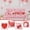 As shown, variant on HongHeng 4Pcs Valentines Day Pillow Covers 17x17, Decorative Throw Pillow Covers with Red Heart Valentine's Day Case Set of 4 for Couch Sofa Living Room Outdoor Decorations