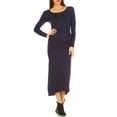 thumbnail image 2 of Women's Maternity Long Sleeve Maxi Dress - Extended Sizes Available, 2 of 2