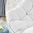 thumbnail image 6 of Modway Hide Steel Rattan Outdoor Patio Swing Chair with Stand in White, 6 of 8
