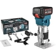 thumbnail image 2 of AC 100-240V Woodworking Trimming Machine, Rechargeable Brushless Lithium Electric Router Wood Slotting Machine 13000RPM 4.0AH, 2 of 5