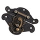 thumbnail image 5 of Pestillo decorativo antiguo retro vintage con almohadilla para cerradura de cofre para joyero de madera XXS, 5 of 14