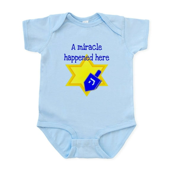 CafePress - A Miracle Happened Here Infant Bodysuit - Baby Light Bodysuit, Size Newborn - 24 Months