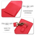 thumbnail image 3 of HIAKDOFT Sac de Rangement pour Pilons en PU Rouge avec Design Suspendu pour Protection Portable des Pilons Doubles, 3 of 7