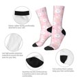 thumbnail image 3 of Rateoe Easter Cute Rabbit for Women Casual Calf Socks - Cute Crew Socks - Thin Soft Above Ankle Socks Size 5-11, 3 of 6