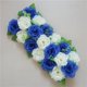 thumbnail image 3 of Kit de arco de flores para boda con cortinas, guirnalda de rosas artificiales de lujo para ceremonia de boda, cenador, telón de fondo de recepción, decoración floral de rosas, 3 of 6