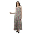 thumbnail image 2 of Moomaya All Over Printed A Line Sleeveless Womens Summer Party Dresses, 2 of 4