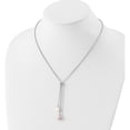 thumbnail image 5 of Sterling Silver Rhodium Fwc Pearl Knot 18 In. Necklace/Earring Set (53 X 8) Made In China qh4739set, 5 of 5